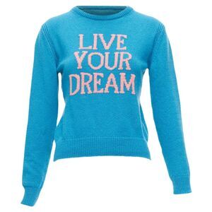 Alberta Ferretti Live YOur Dream cashmere cropped sweater